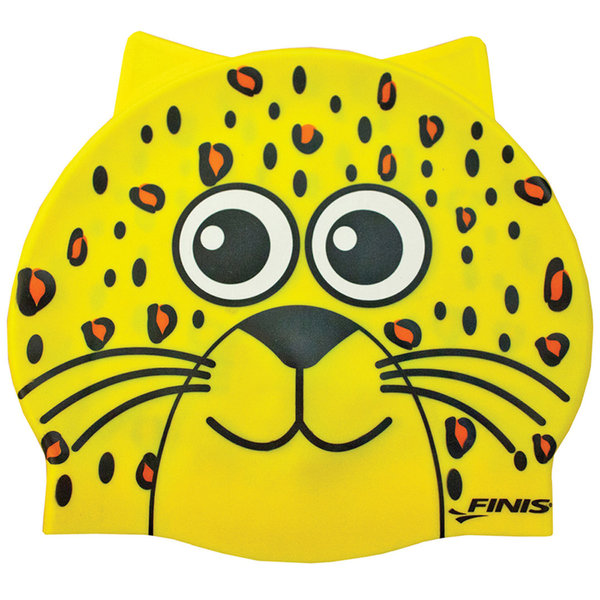 FINIS animal head cap silikon-Bademütze in Tierform, Leopard