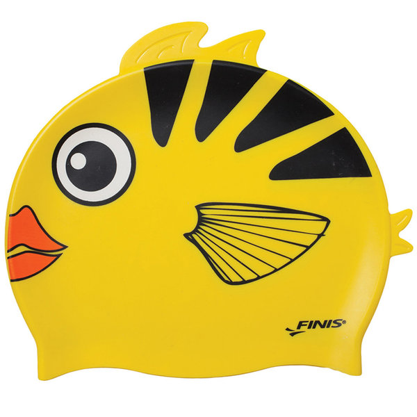 FINIS animal head cap silikon-Bademütze in Tierform, Angel Fisch gelb